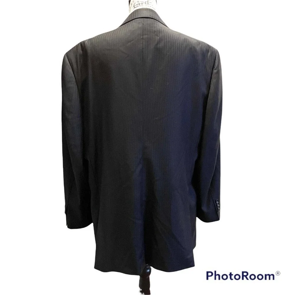 Emanuel Ungaro Suit Jacket Blazer Sport Coat Navy Blue Size 46R formal office